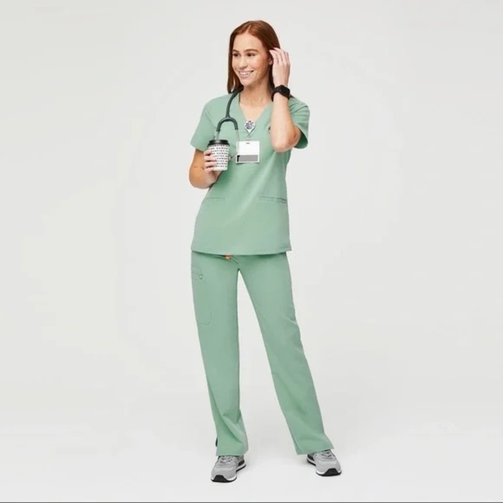 Figs women’s scrub set in the color Jade